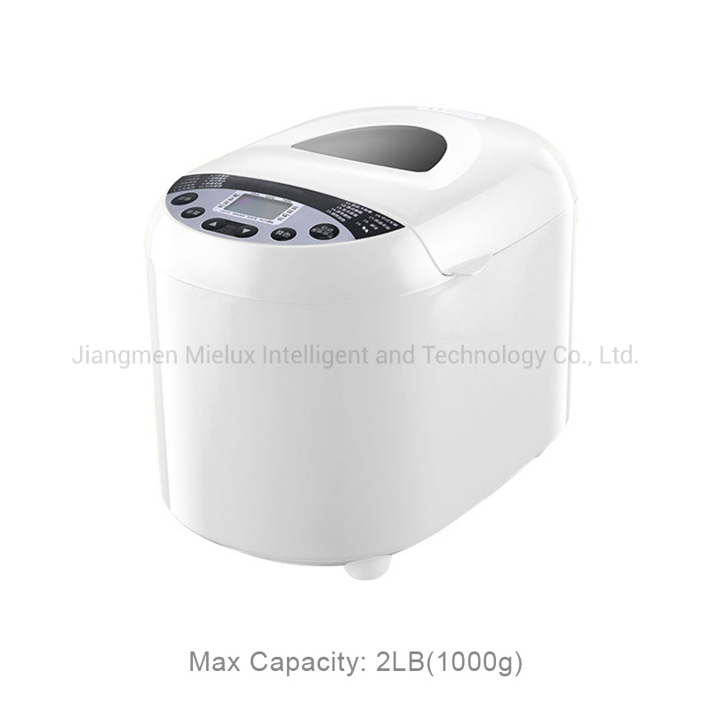 PP Housing Household Bread Maker with PP Panel & Viewing Window on The Lid