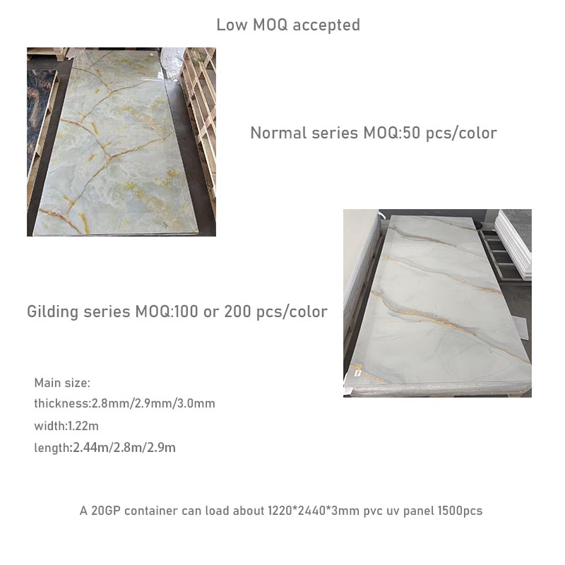 High Glossy The Industry Competitive Price Wall Cladding Panel UV Marble Sheet