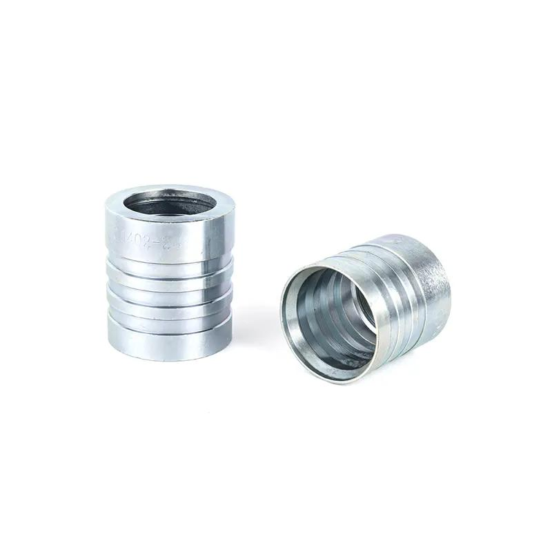 High-Quality Carbon Steel Hydraulic R4 Hose Ferrule Galvanized 00400