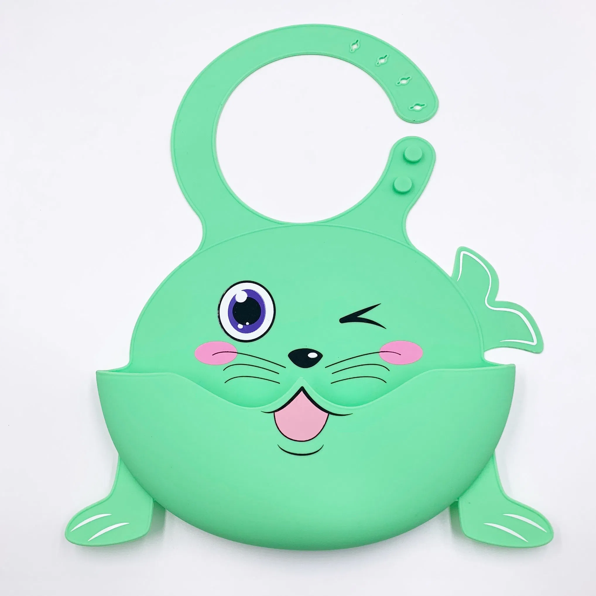 Colorful Cartoon Silicone Bibs for Babies - Wholesale Deals