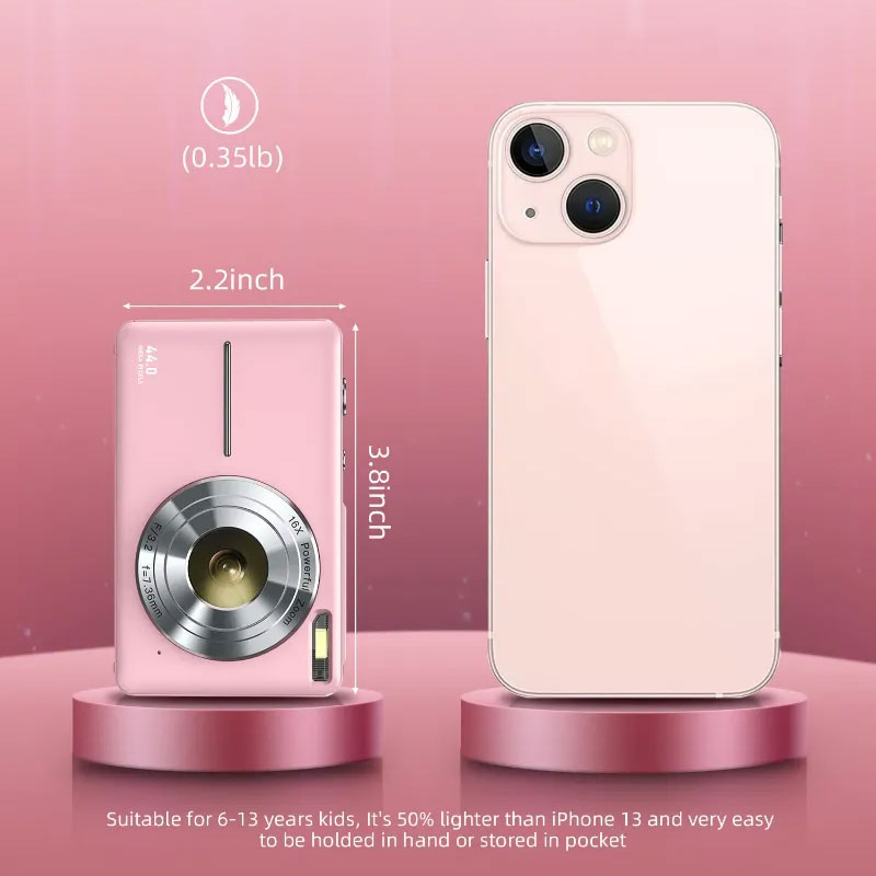 Child 4K Professional Compact Children Point and Shoot Photo Camera Digital Pocket Mini Retro Small Kid Digital Camera