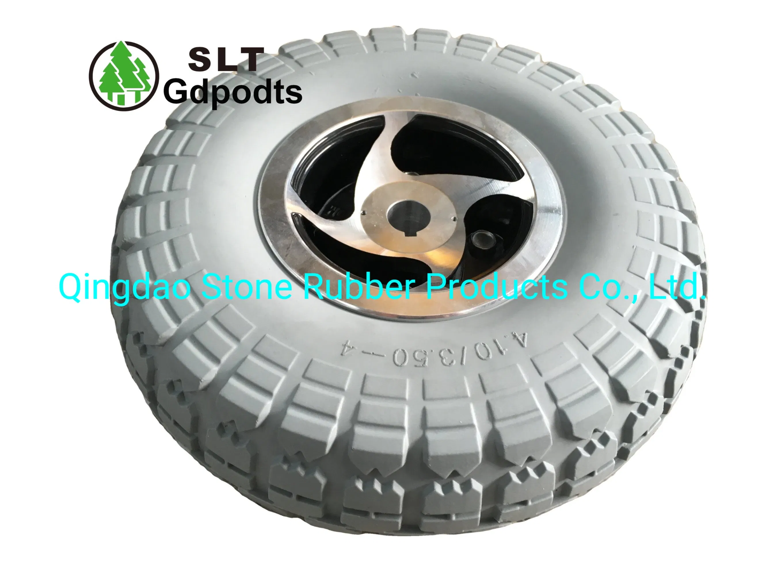 10 Inch 3.50-4 Electric Wheelchair Wheel with Aluminum Rim