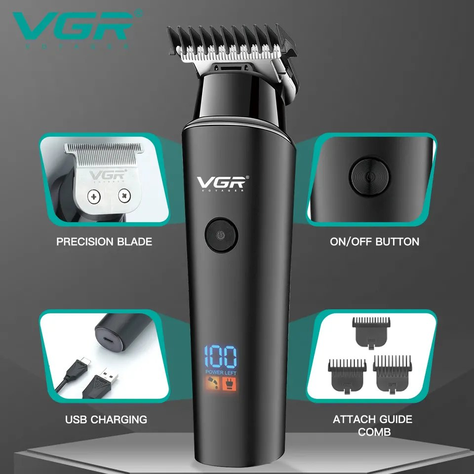 USB Rechargeable Cordless Hair Clipper Vgr