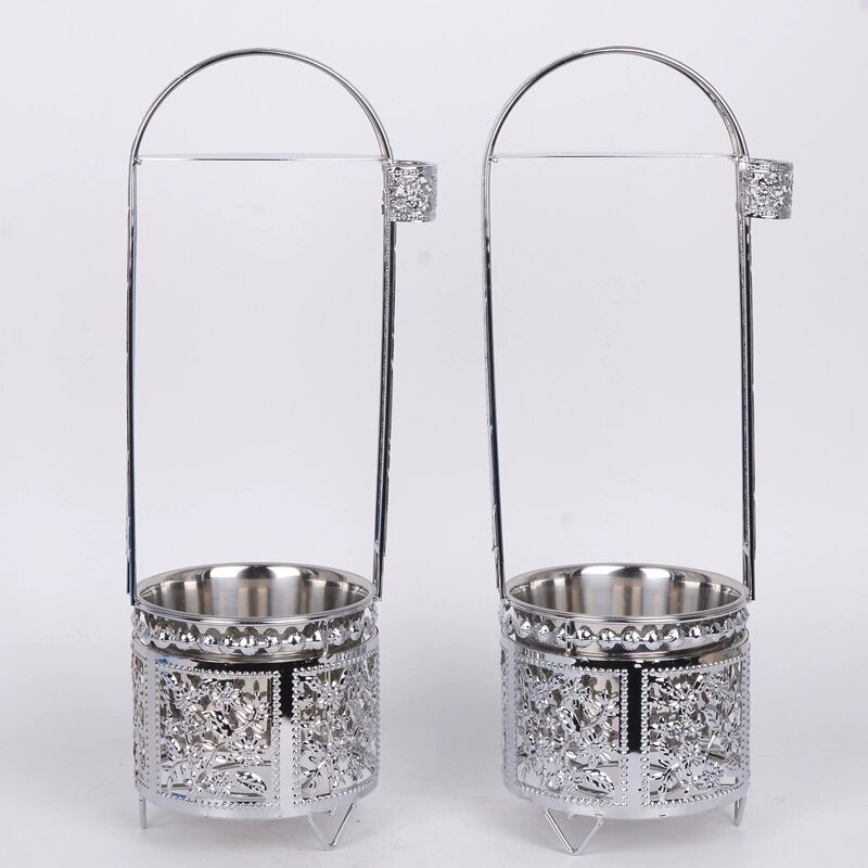 Portable High Quaality Silver Charcoal Basket Bowl Shisha Hookah Accessories