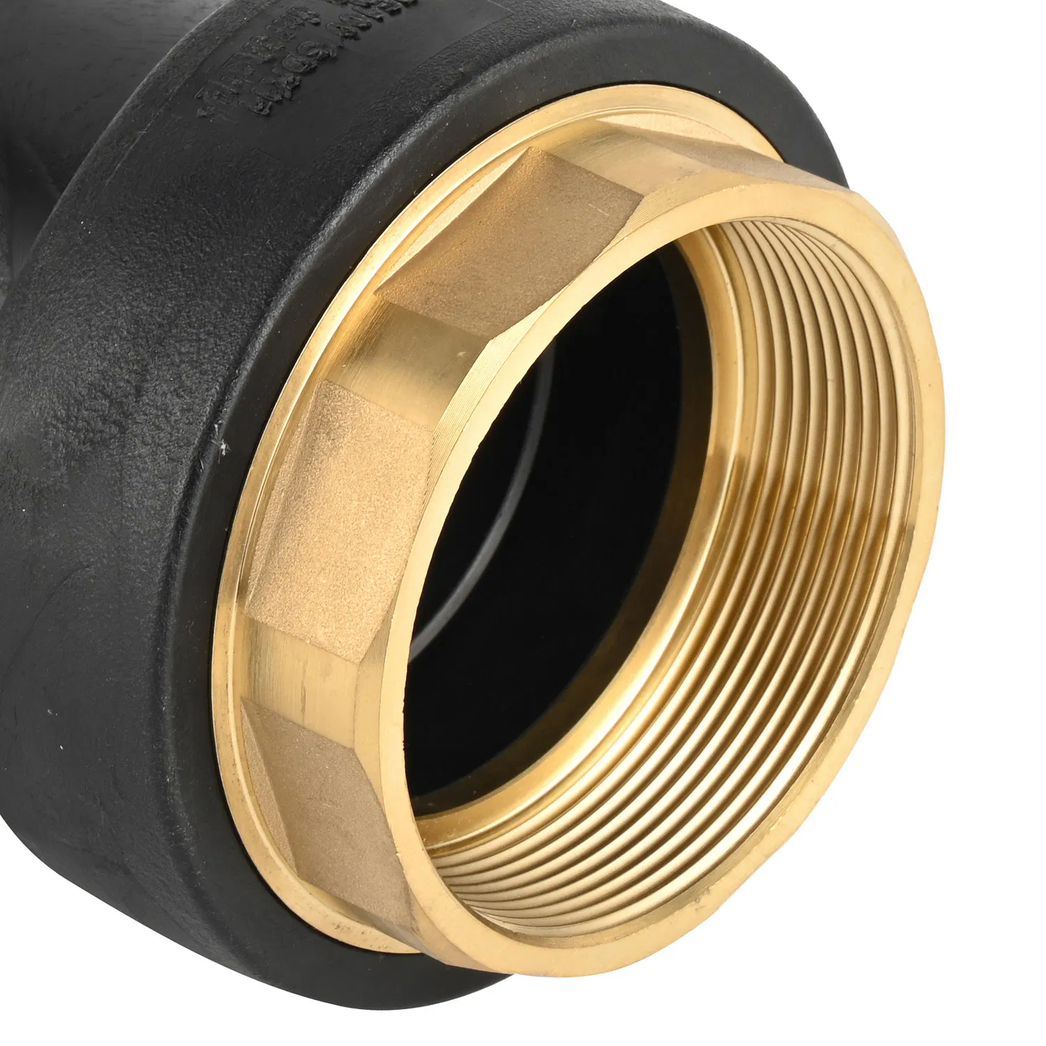 Male PE-Brass Adapter Transition for HDPE Water Supply Pipes