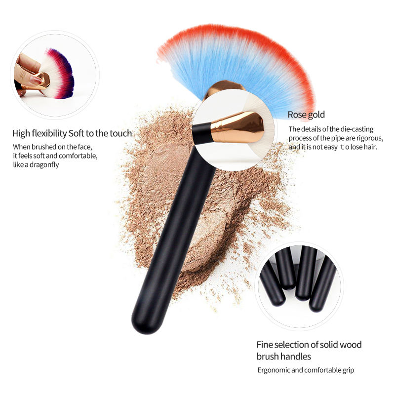 Custom Logo Brush Sets Makeup Black Makeup Brushes Kits Accept Private Label Customize Makeup Brush Set