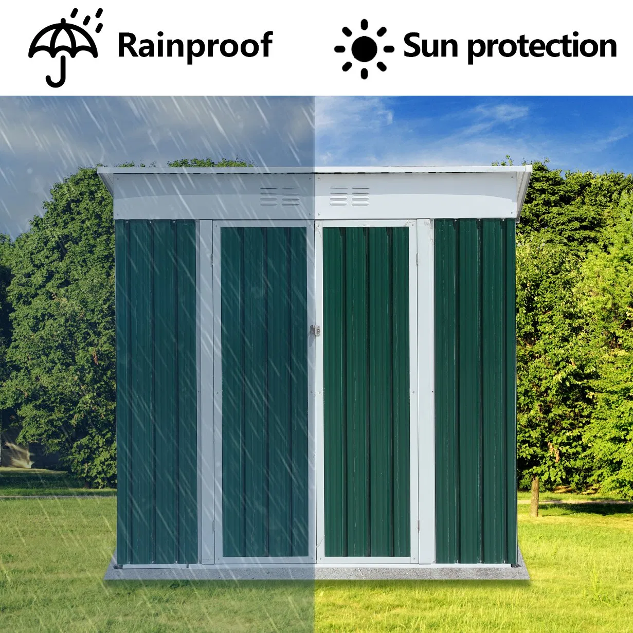 Factory Direct Sale Shed Metal Outside Storage Sheds for Sale