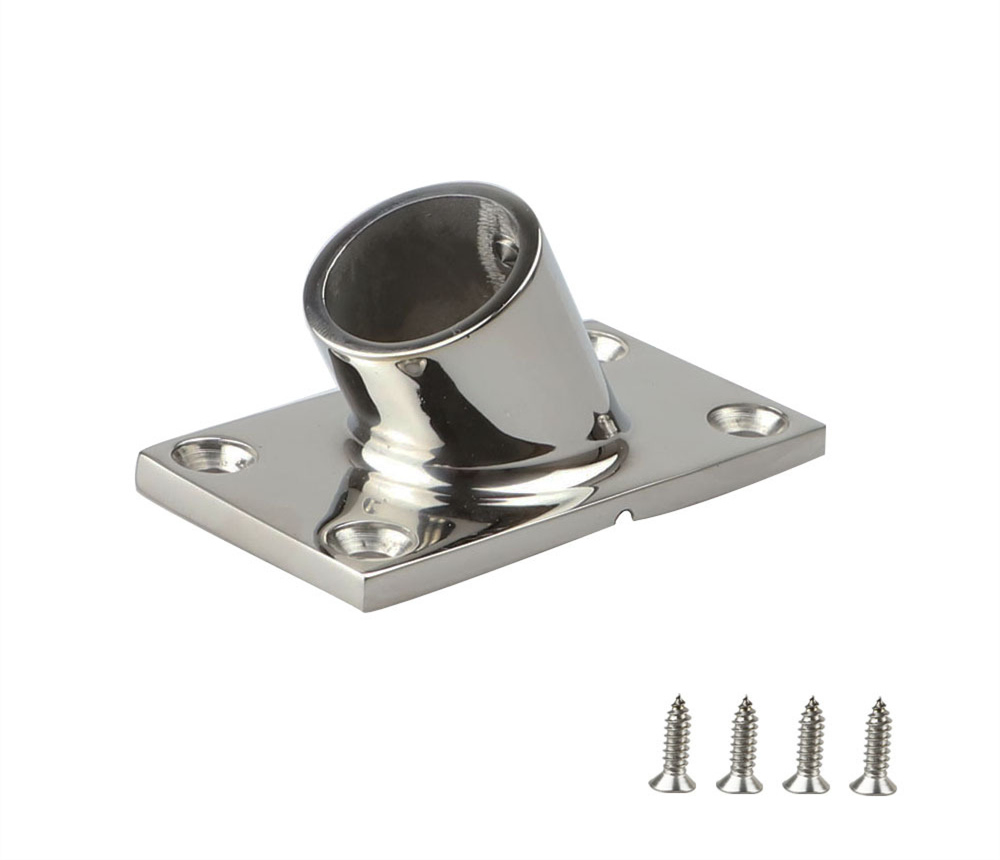 Основание для леерного ограждения яхты из нержавеющей стали, 60°