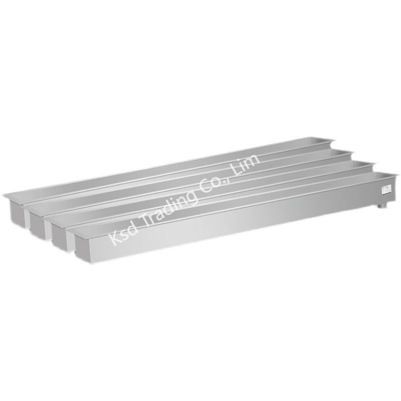 European Custom Size Floor Mounted Slab Stainless Steel Peeing Urinal Trough for School College Shopping Mall