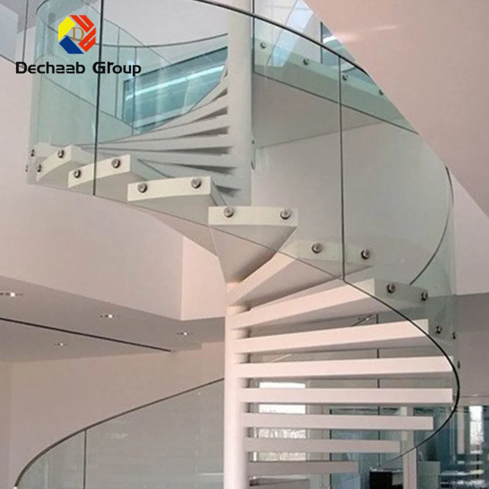 Glass Only No Frame Simple Design Easy Assembly Stair Railing