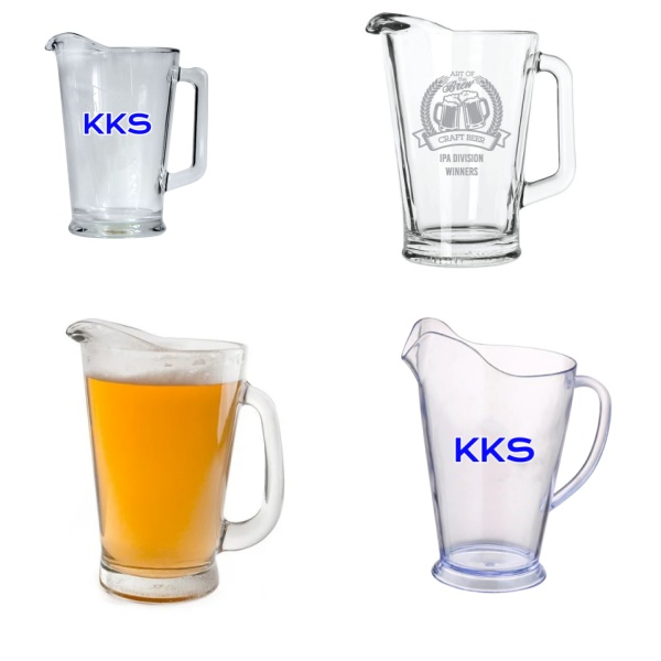 1700ml Plastic Beer Pitcher with Ice Chamber for Boddington's Redhook Samuel Smith's