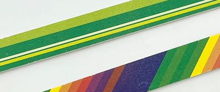 Custom Rainbow Nail File Customized Printed Logo Manicure Nail Buffer File