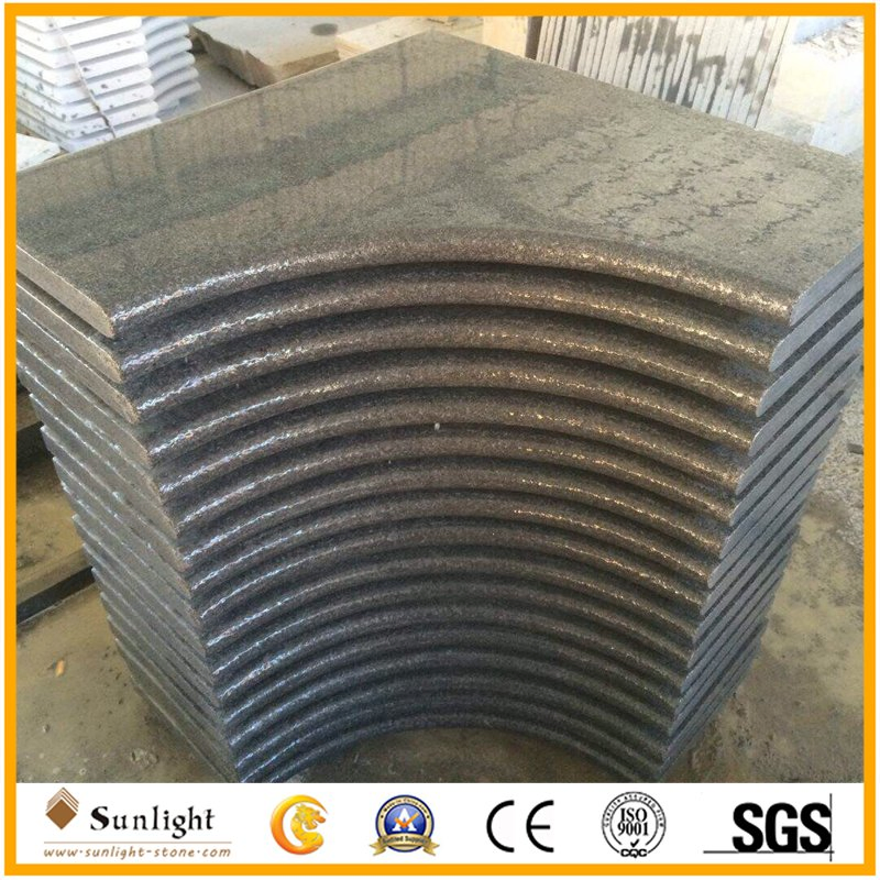 Natural G654 Dark Grey Granite Stone Kerbstones for Garden/Driveway
