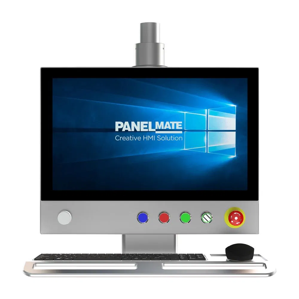 18.5 Inch Industrial Operation Panel HMI Cantilever Enclosure Supported Arm System Control Panel IP65 Waterproof Dustproof Capacitive Touch Screen LCD Display