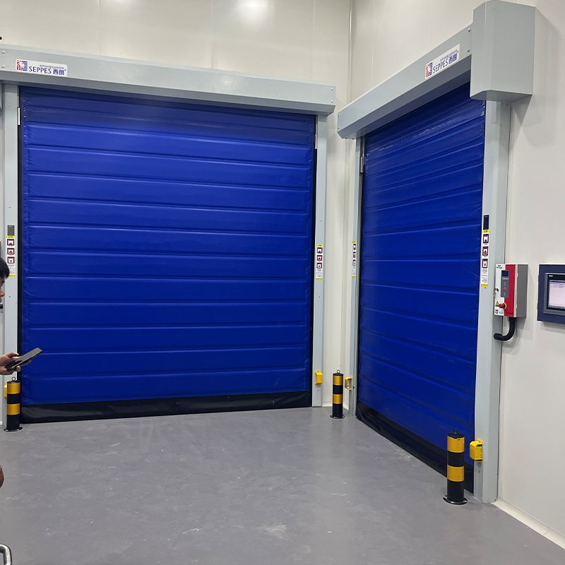 Wind-Resistant Insulated High Speed Industrial Door for Outdoor Loading Docks