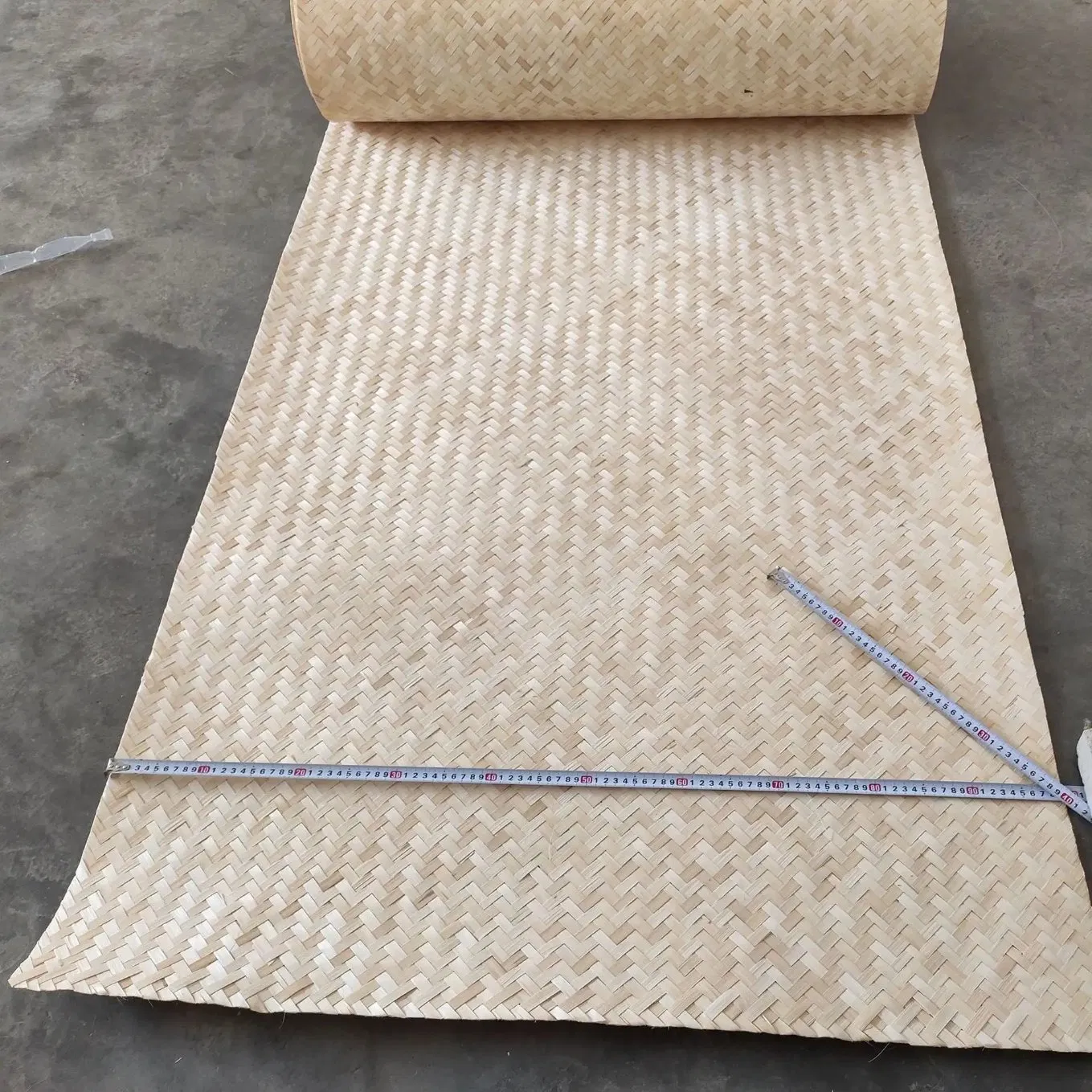 Bamboo Herringbone Weave Lauhala Mat Bamboo Wall Covering and Ceiling Decorate