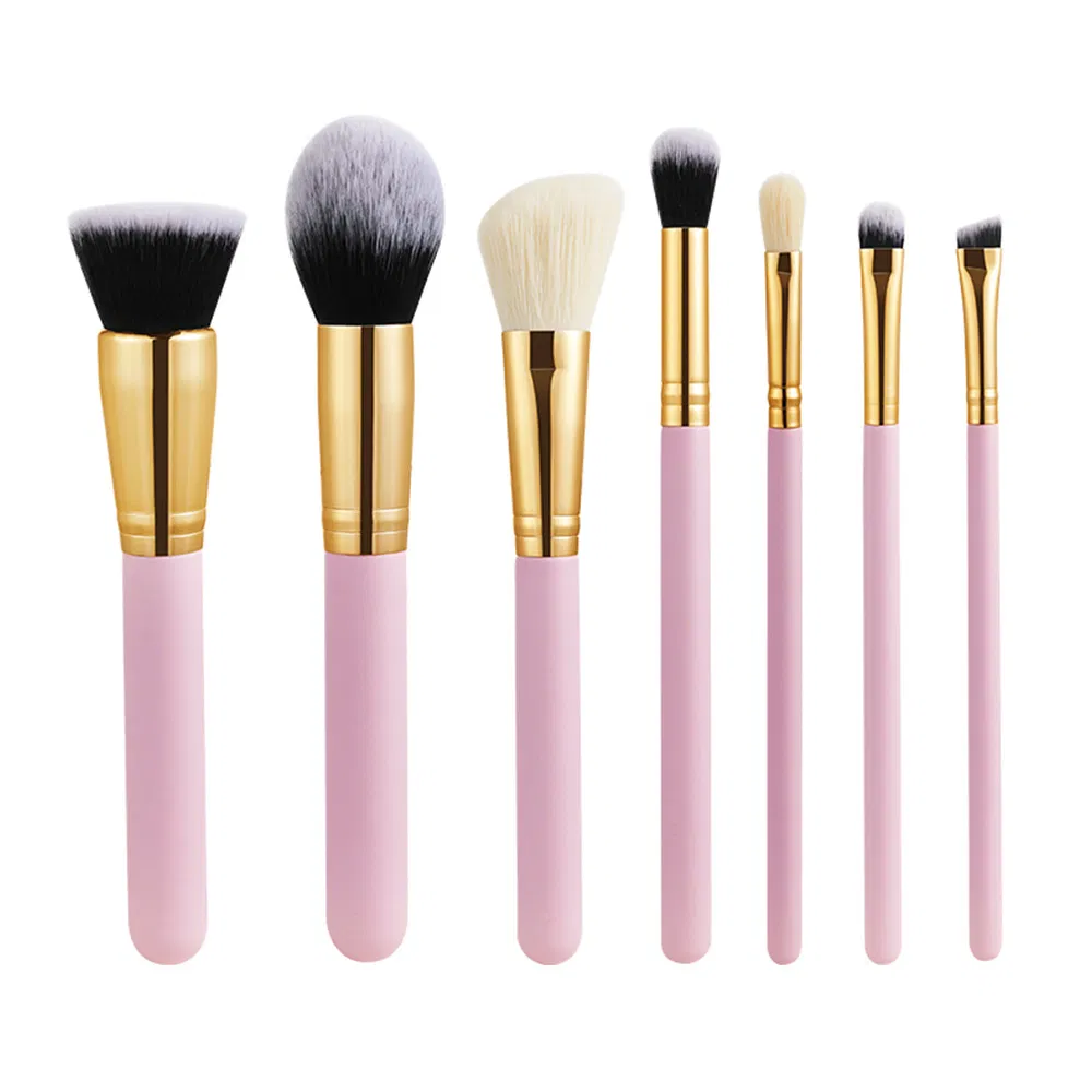 15PCS Sets Makeup Brushes Portable Beauty Tools High-Grade Wooden Handle Makeup Brushes with Pink Makeup Bag