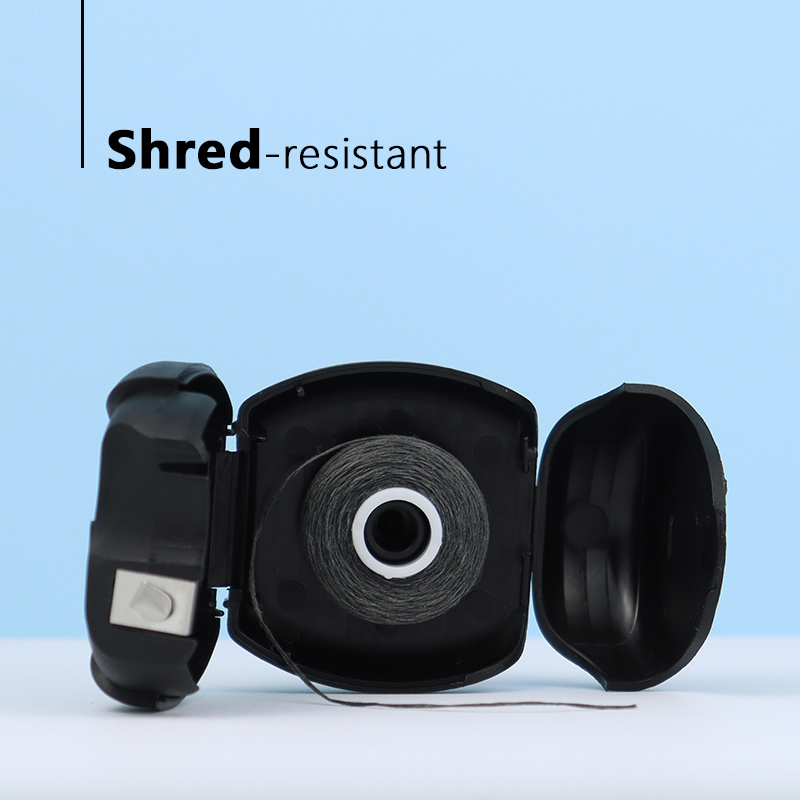 Biodegradable 25m/27.3yd Mint Waxed Bamboo Charcoal Dental Floss for Deep Teeth Cleaning