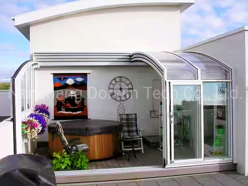 Balcony Patio Garden Backyard Retractable Sunroom Enclosures