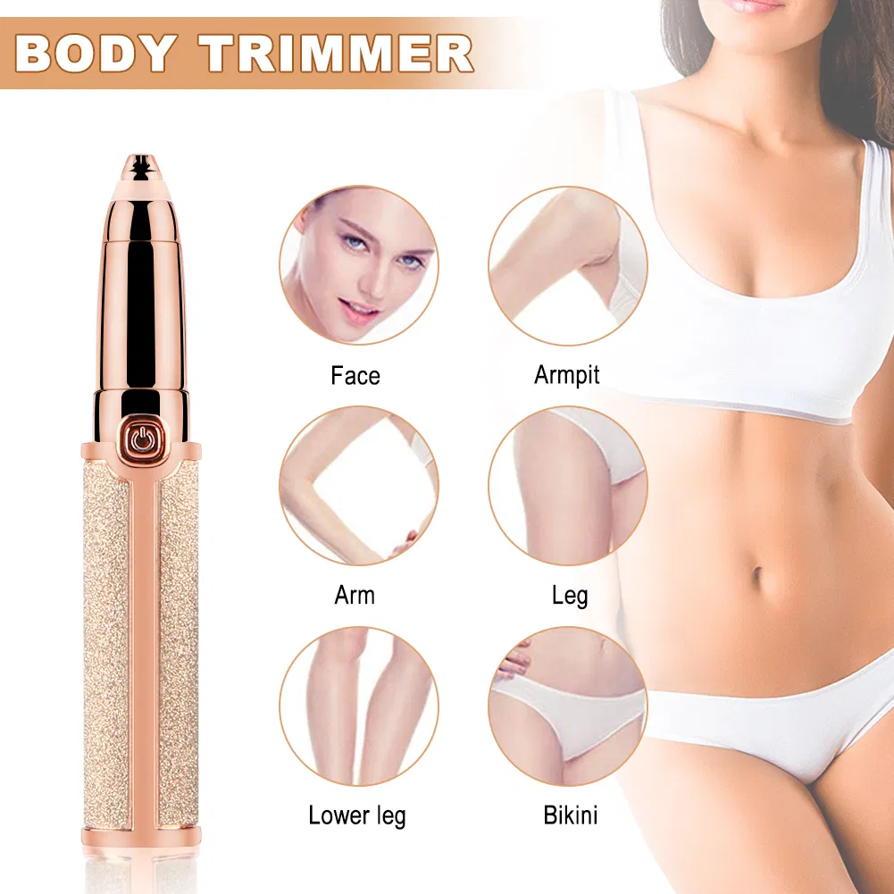 Hadiyah Beauty Eyebrow Trimmer Pen Makeup Facial Epilator Painless Body Hair Removal