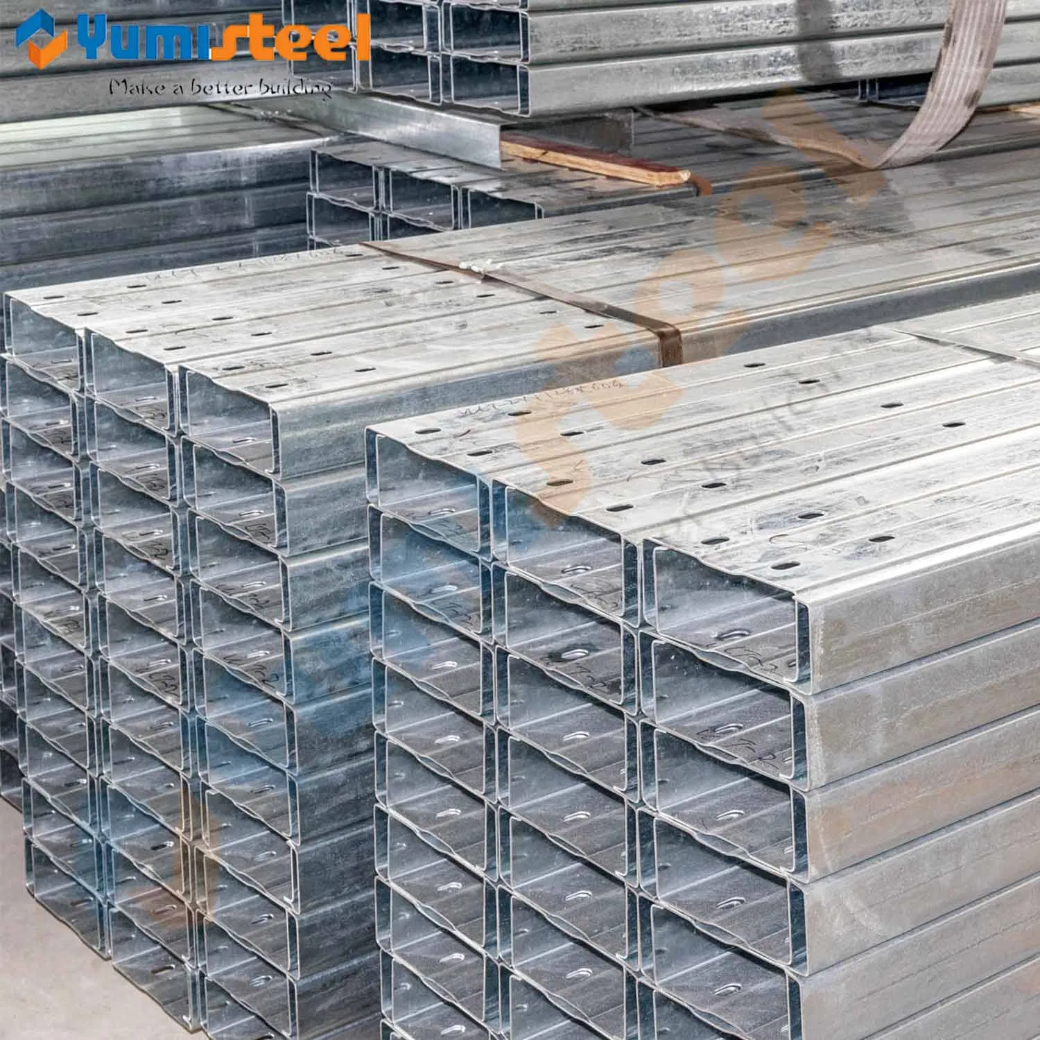Steel Structure Roof Load Support Galvanized Steel C Shape Purlin