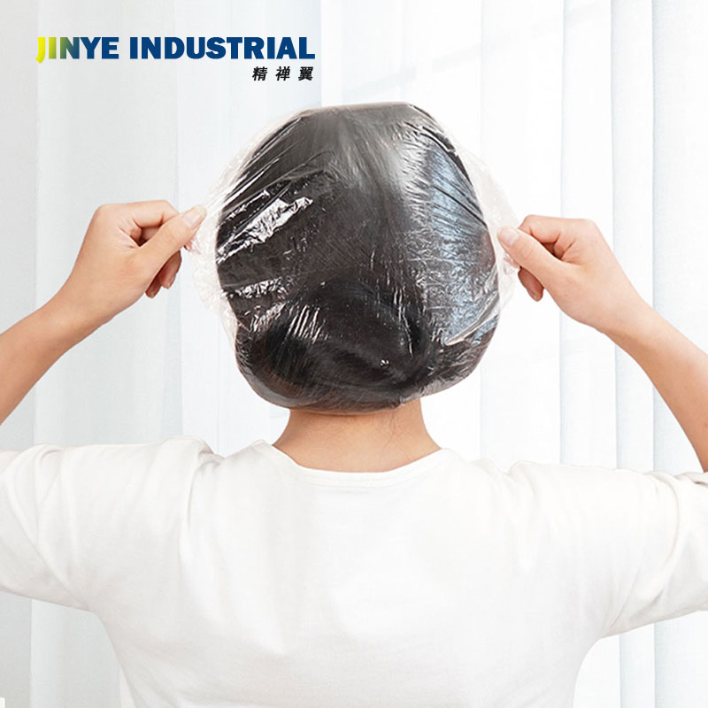 Reusable Biodegradable Waterproof Transparent Disposable Shower Cap for Hotel
