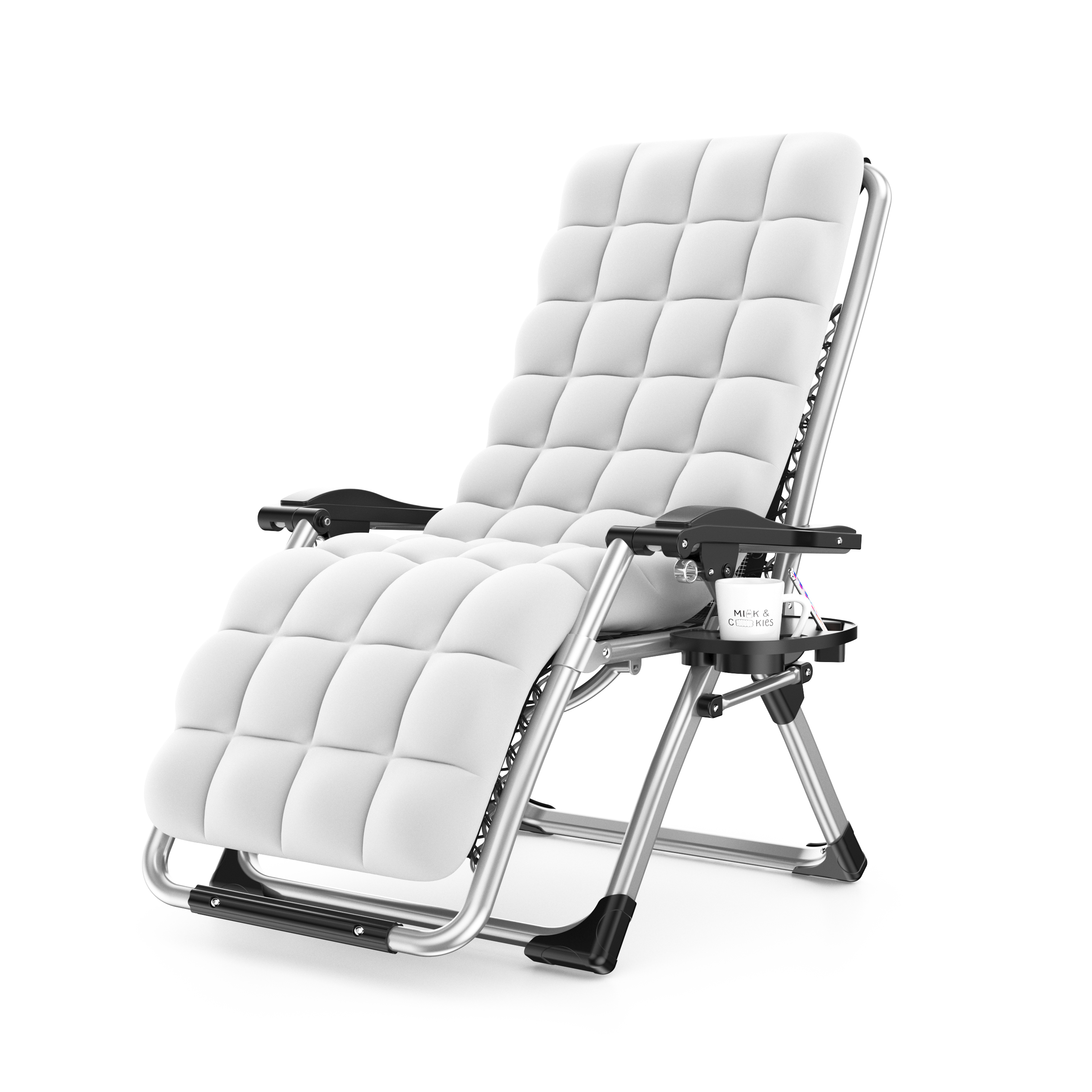 Шезлонг складной с подушкой для террасы и пляжа Солнечный сад