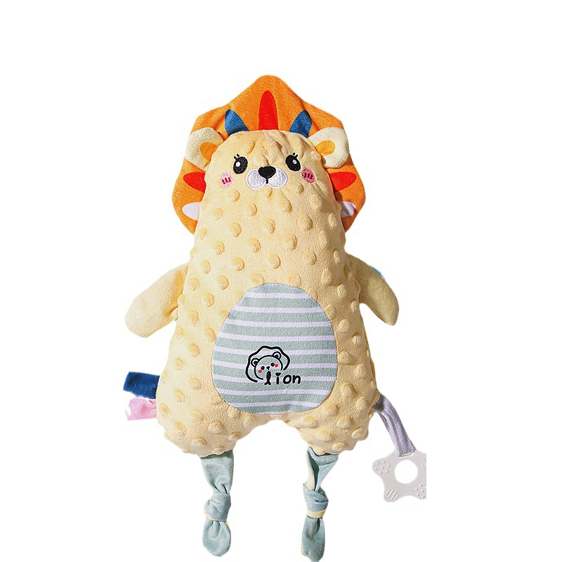 New Arrival Baby Sleeping Soother Doll Animal Plush Toy for Kids Security Baby Blanket Washable with Teethers