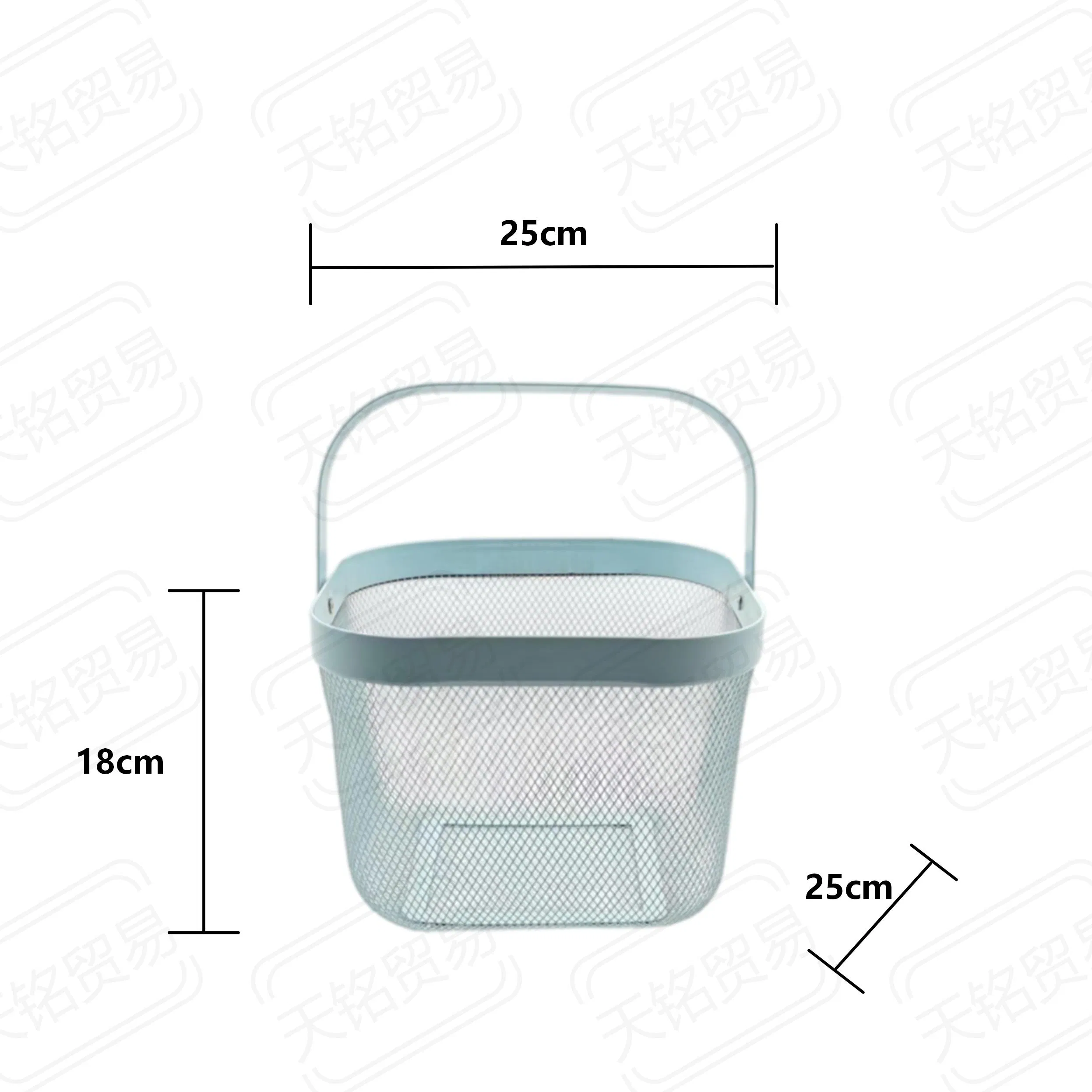 Durable Iron Basket for Efficient Kitchen and Bathroom Storage