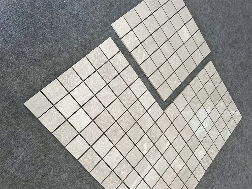 Плитка мозаика 300x300 мм бежевая глянцевая