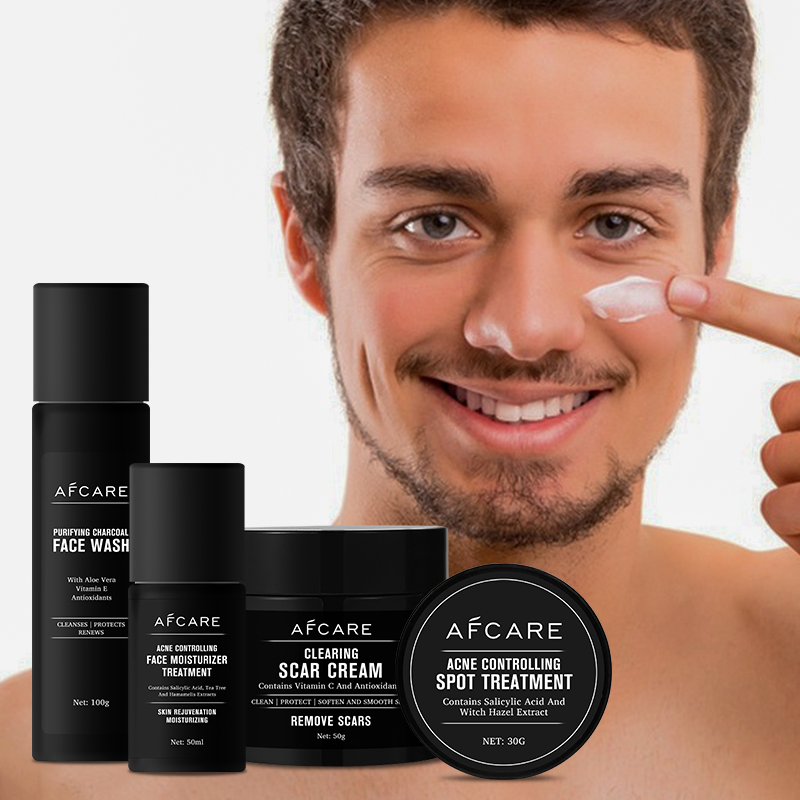 Private Brand Organic Control Brightening Skin Hydrating Moisturizing Men's Skincare Set
