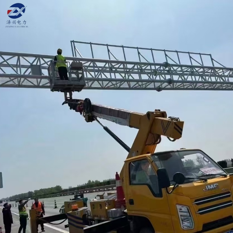 Galvanized Traffic Gantry, Perfect for Surveillance System Installation