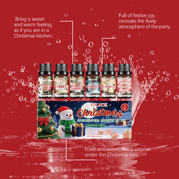 Wholesale Natural Aromatherapy Essential Oil 100% Pure 10ml* 6 Perfume Christmas Gift Aromatherapy Oils
