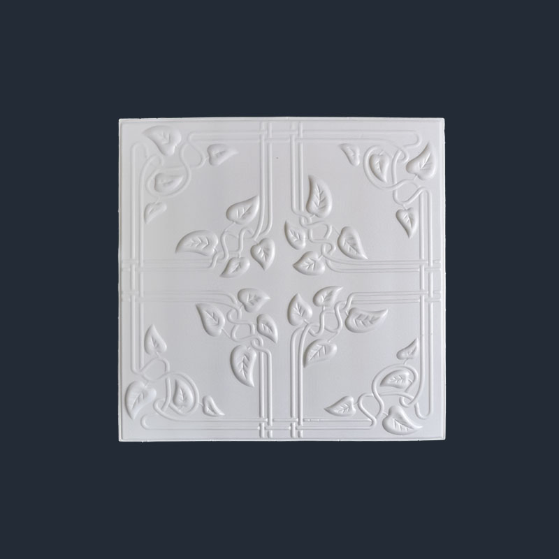 EPS White Square Ceiling Interior Decoration Moulding Construction Material
