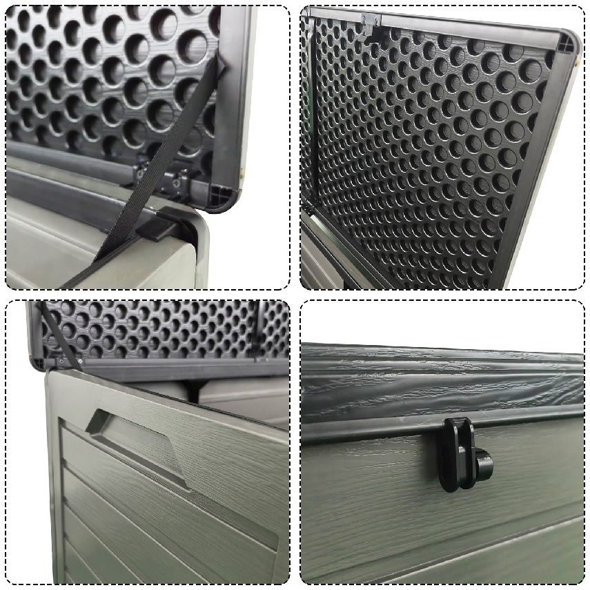 Durable PP and Steel Material Lockable Plastic Storage Garden Box