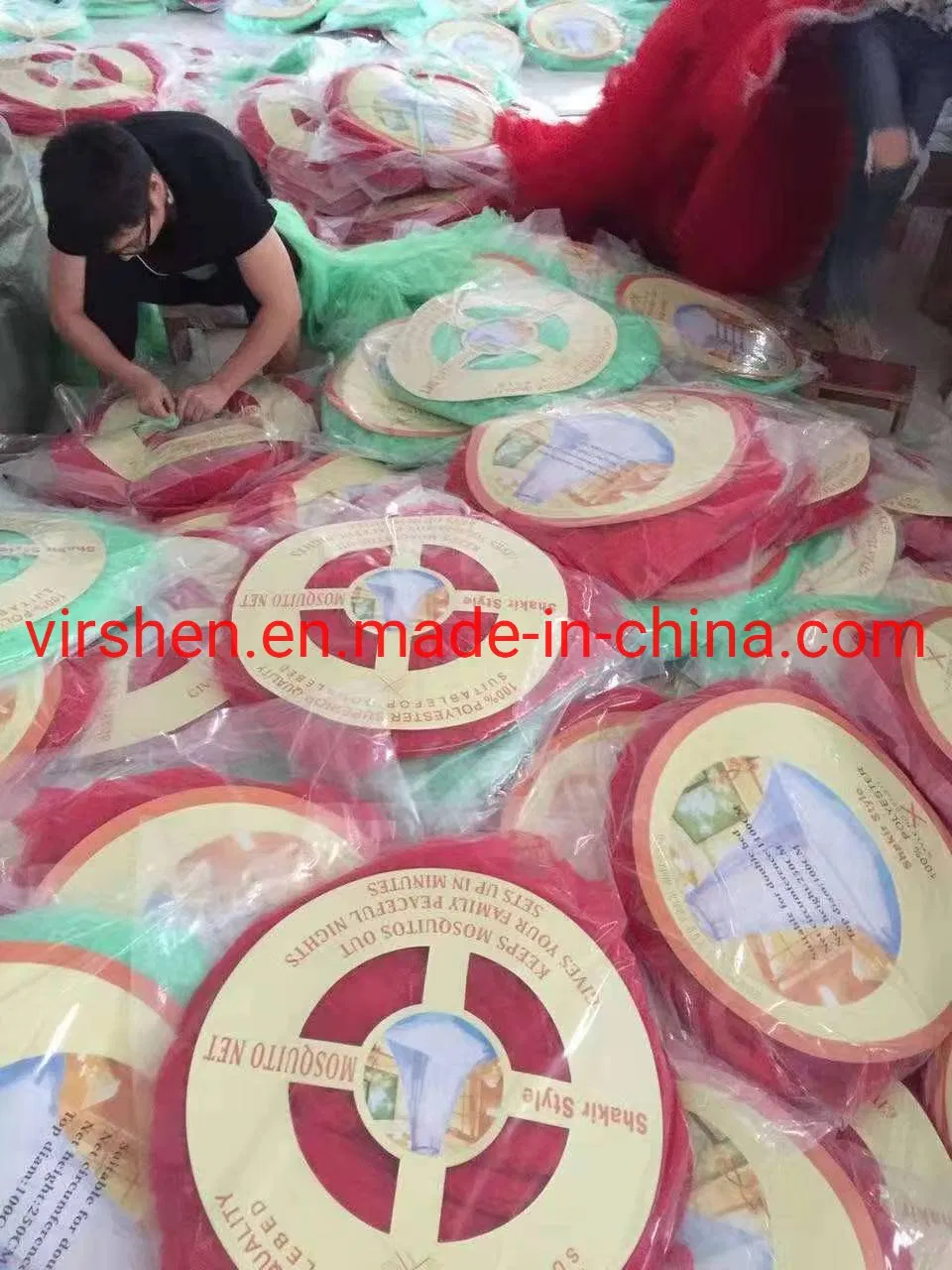 Thickened Mosquito Net Circular Conical Round Mosquito Bed Canopy Net