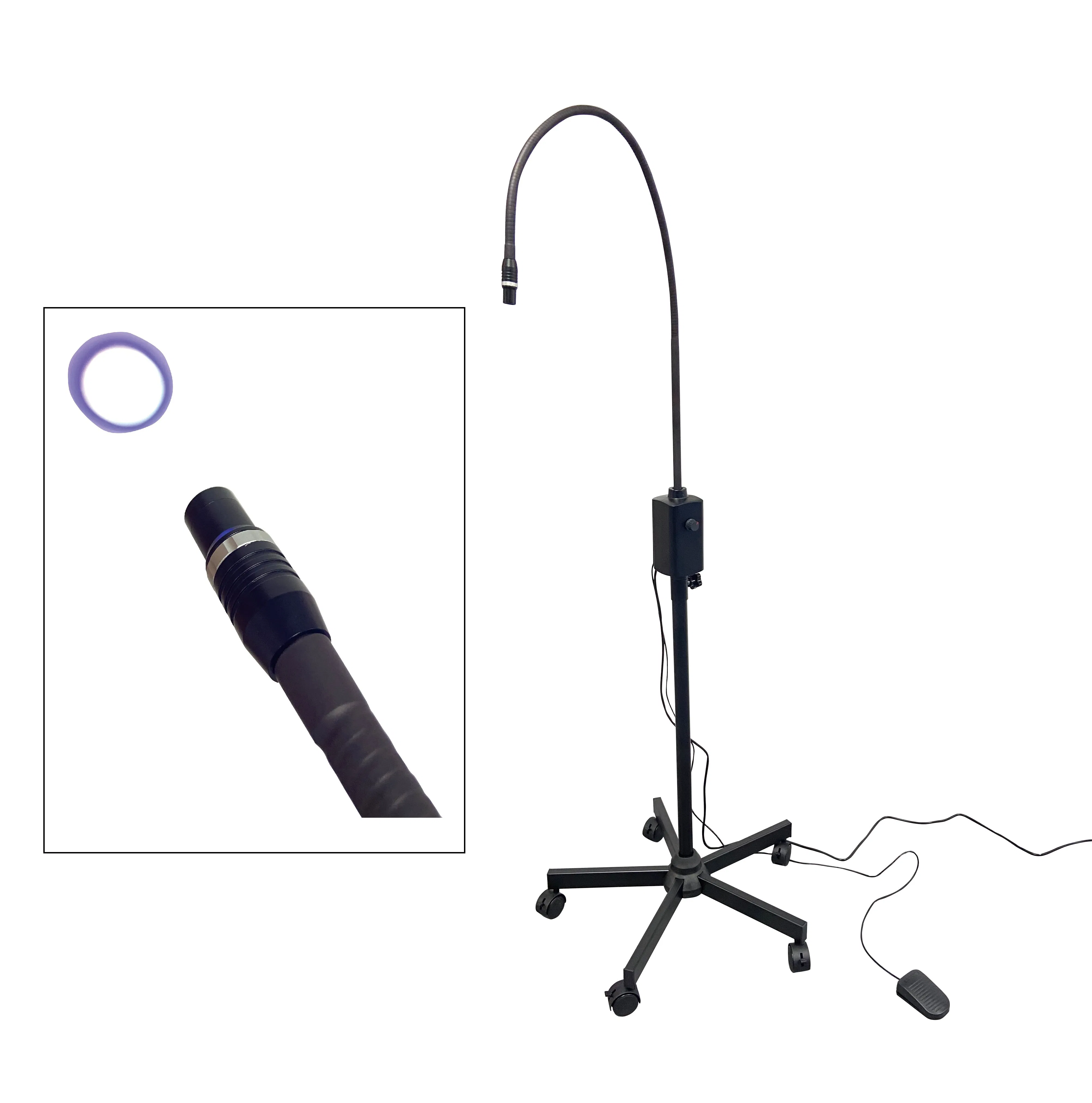 CE ISO 395nm UVA LED Lamp Foot Pedal Beauty Salon Makeup Gel