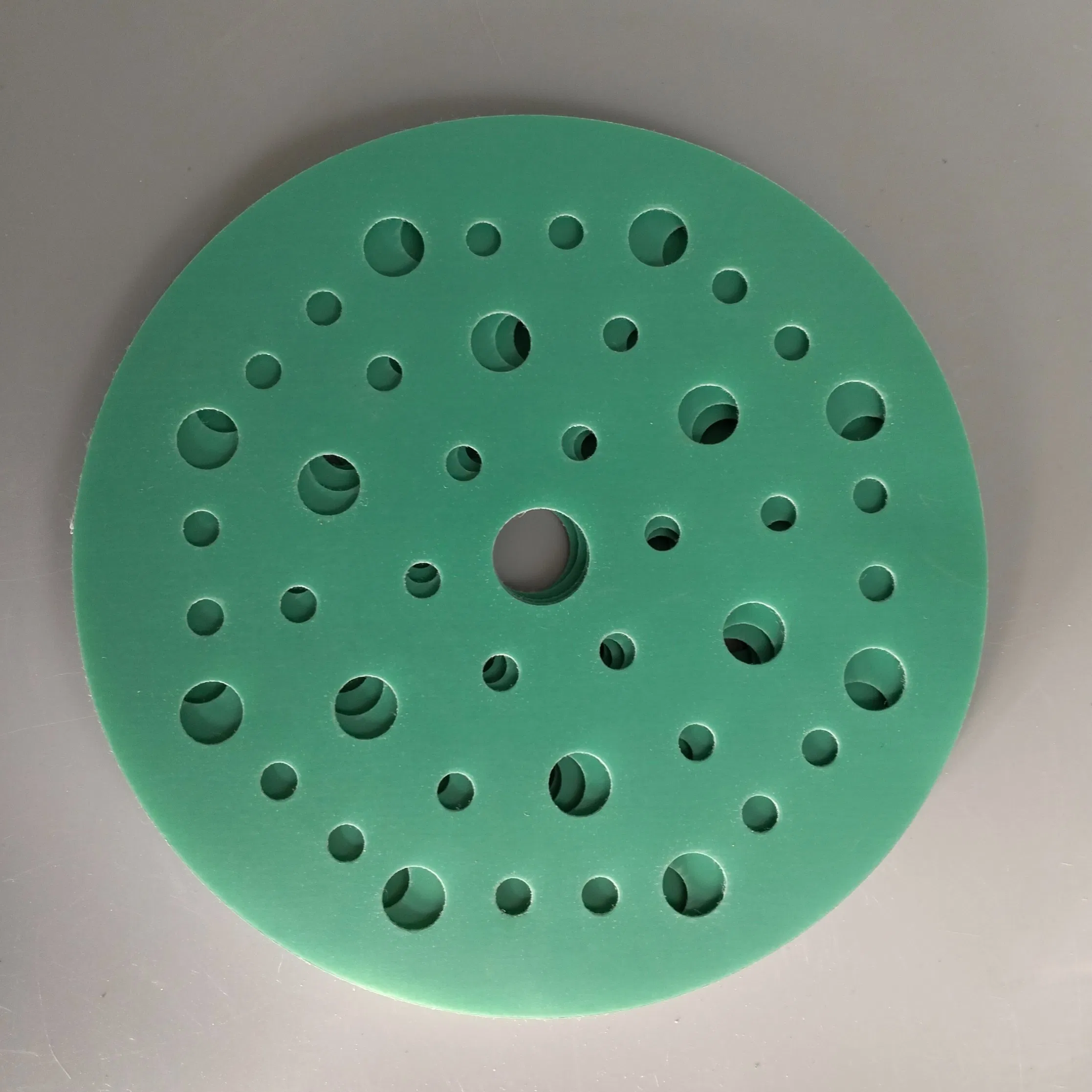 6 Inch Multi Hole Self Adhesive Green Automotive Sanding Disc