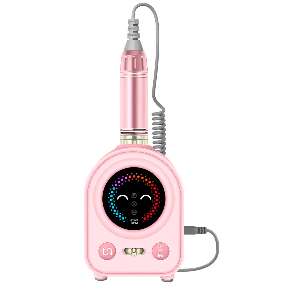 Low Noise Portable Efile Nail Drill 35000rpm Nail Polisher for Nail Art Acrylic Gel with Bits