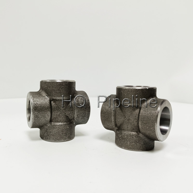 Factory Price Stainless Steel /Carbon Steel Forged Fitting Cross SS304/SS316 / ASTM A105