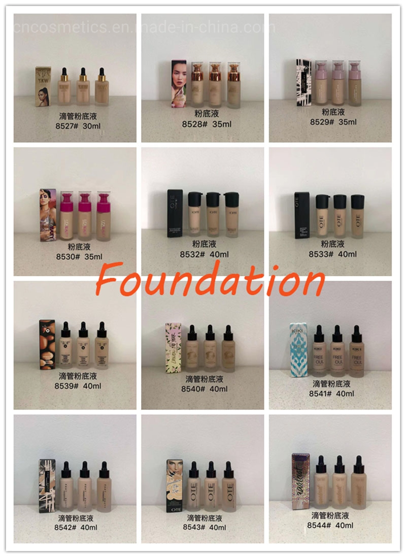 Best Sale Full Concealer Waterproof Cosmetic Control Oil Foundation Liquid Foundation