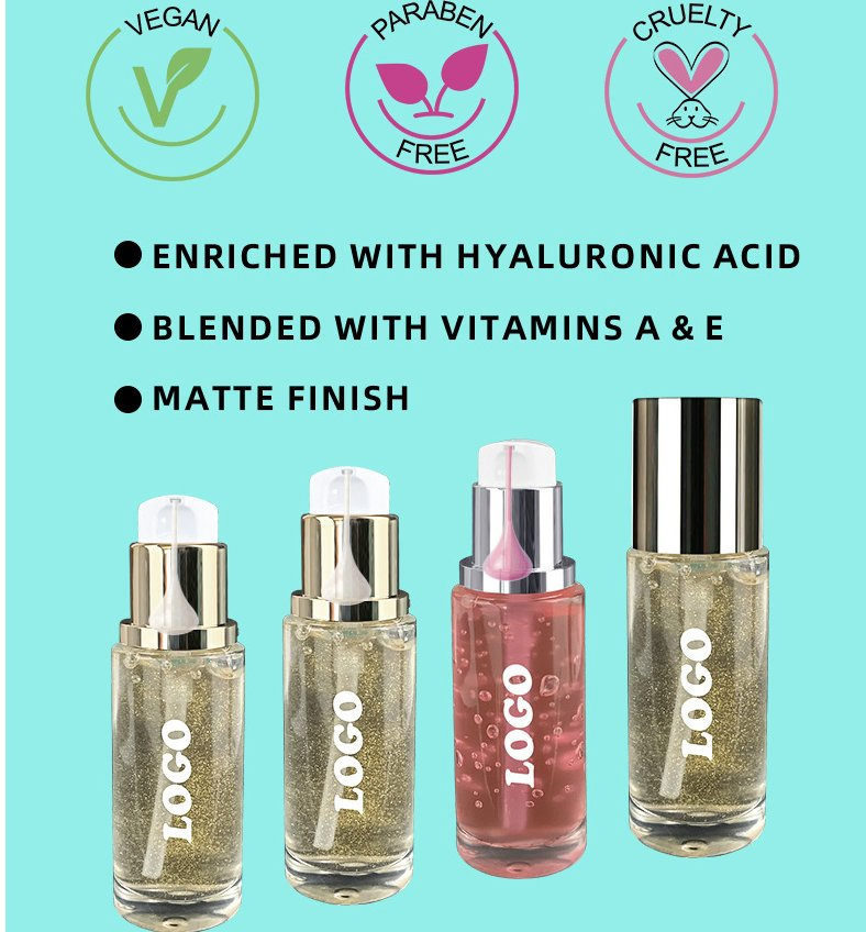 Factory Low MOQ Private Label Lightening Vegan Face Makeup Glitter Primer