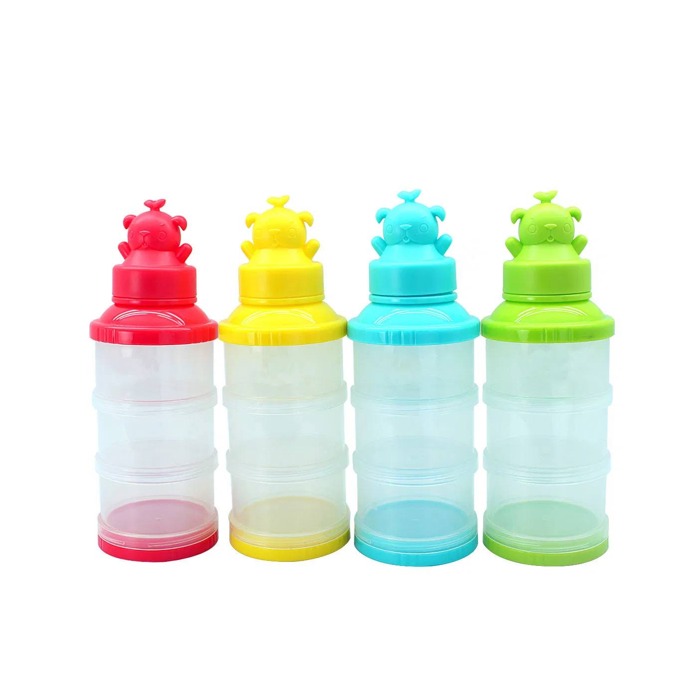 Portable 3-Layer Stackable Milk Powder Formula Storage Container