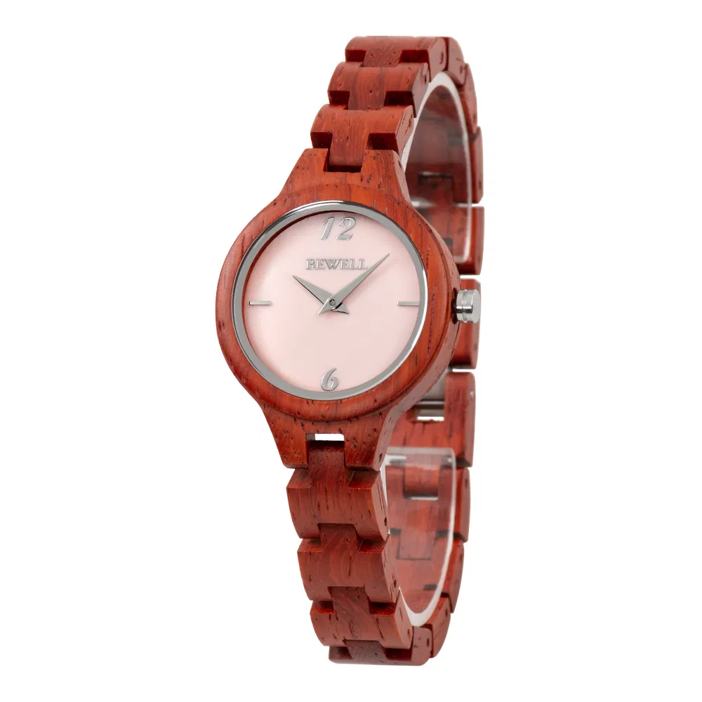 Cheap Shell Dial Minimalist Wooden Watches Women