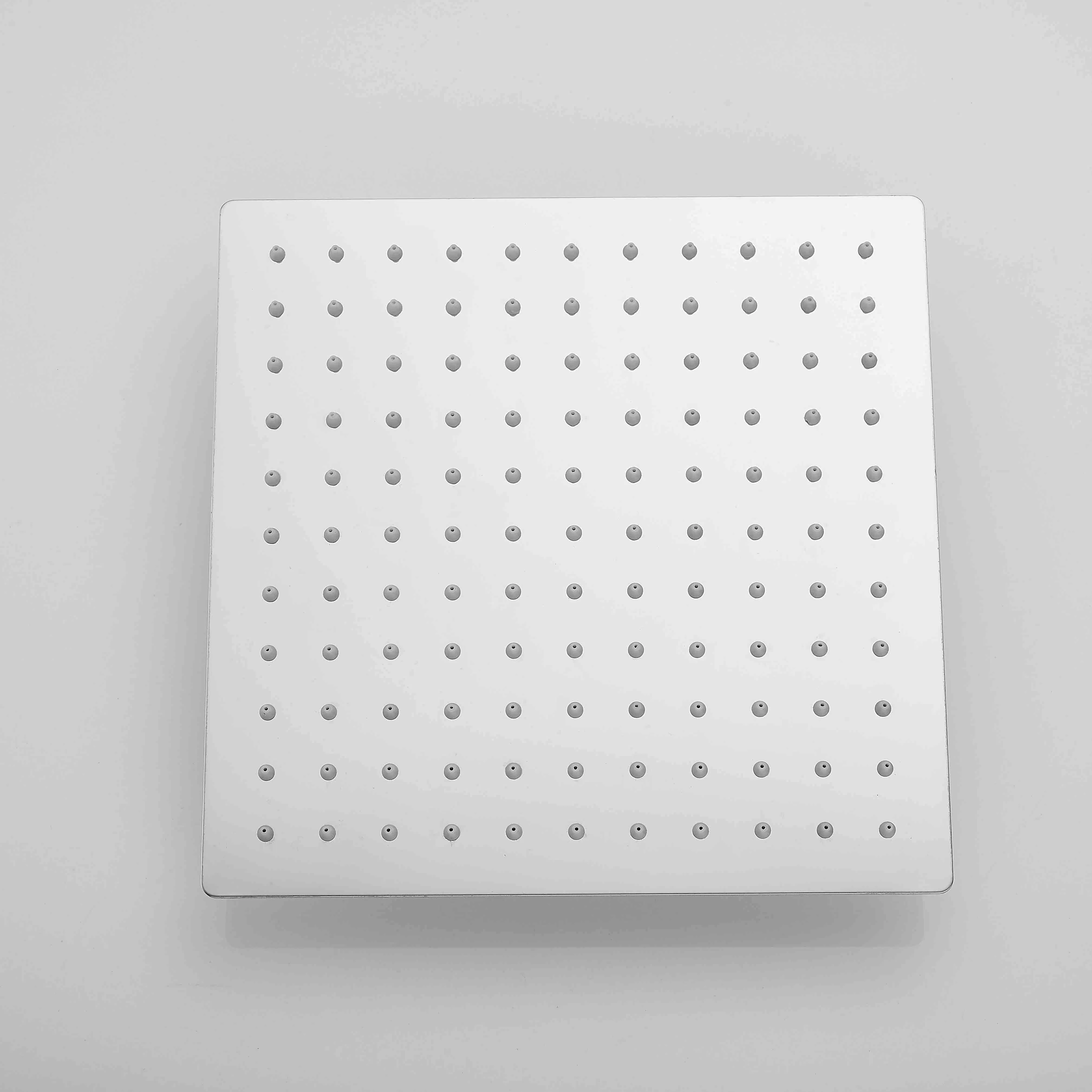 Huadiao 2021 Luxury Durable Ultra-Thin Stainless Steel Rainfall Shower Head Full Size Square Design