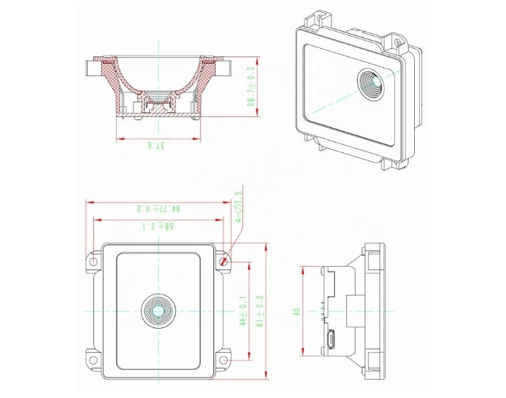 Ad333 Best Price Square Embedded 2D Barcode Scanner Module for Vending Machines