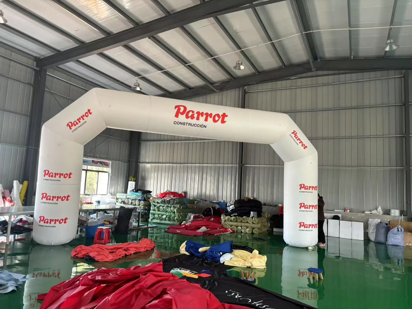 Durable Inflatable Soccer Team Logo Arch for Stadiums