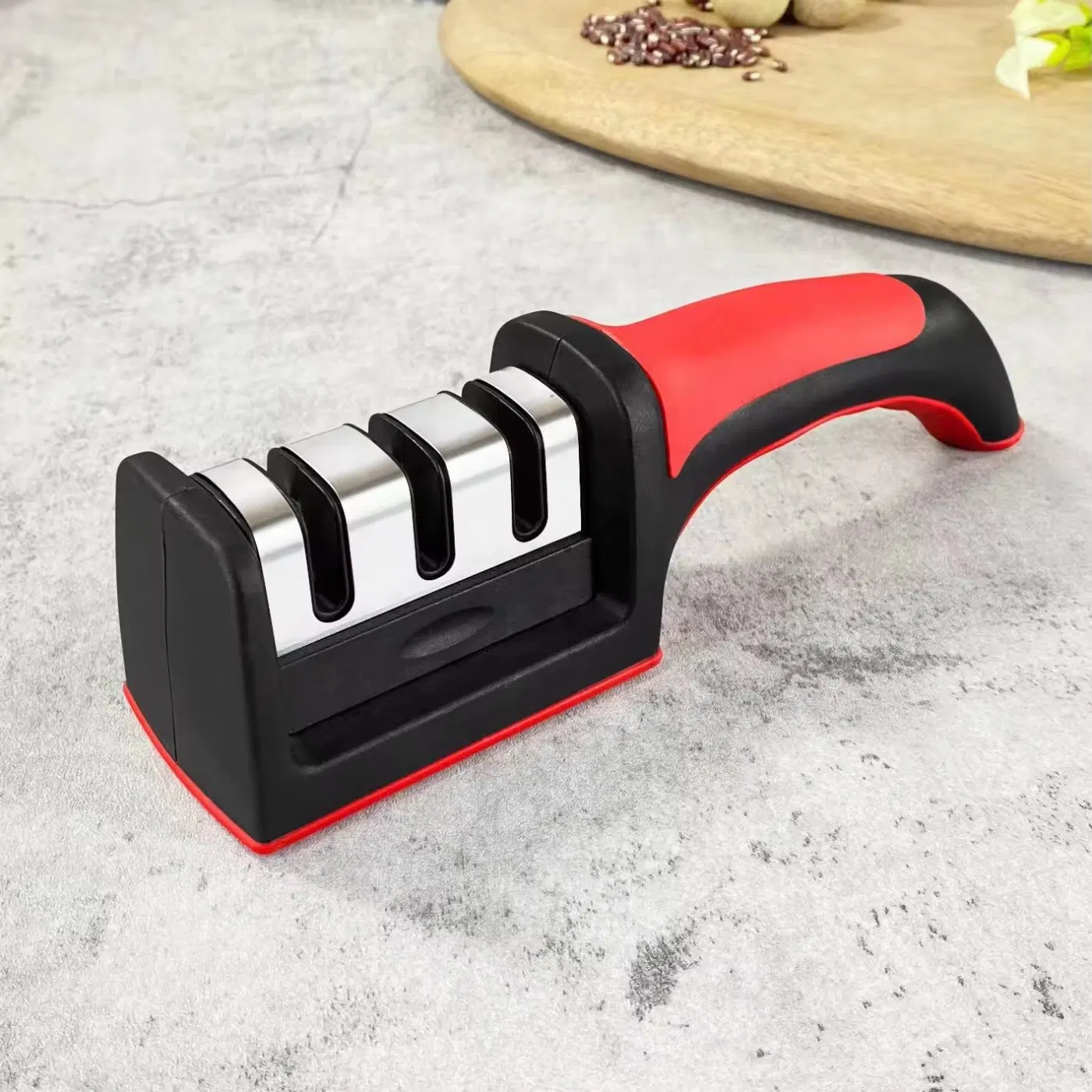 Professional Sharpening Tool Fast Sharpening Knife Scissors Tool Three-Stage Manual Household Knife Sharpener Tools for Knives Hand Knife Sharpen Kit