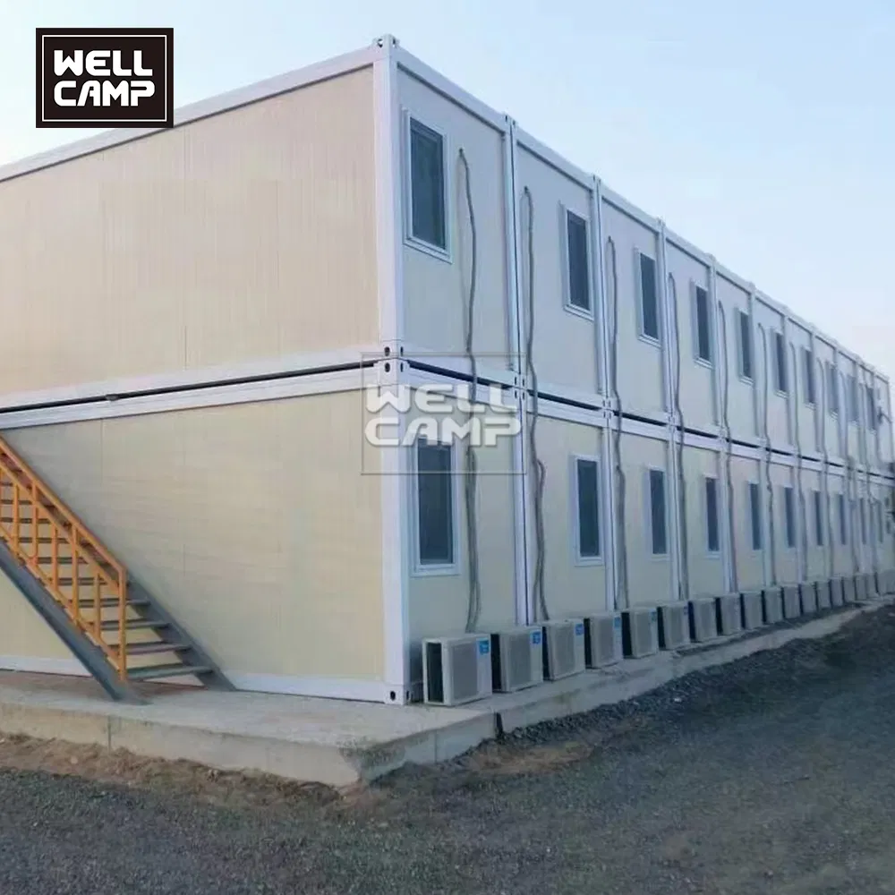 Fashion Completed Roof 20FT Prefabricated Steel House Glass Wall Container Office Building