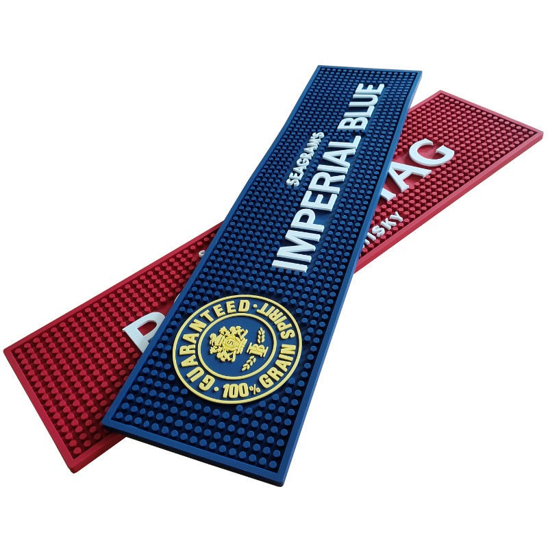 Factory Rubber Soft PVC Bar Mat Anti Slip Beer Mat Logo Mat